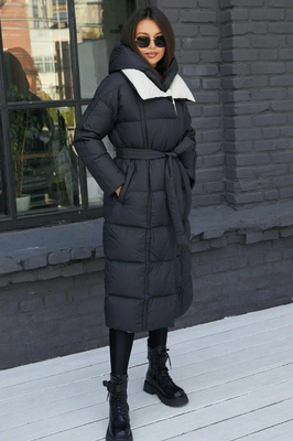 Женский пуховик хорошего качества черный