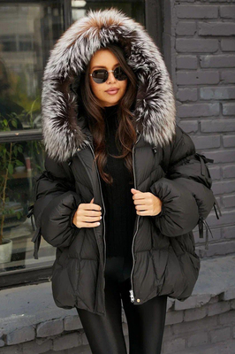 Короткий пуховик Vivilona черный