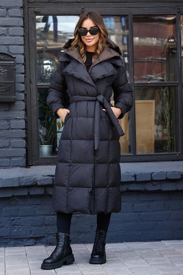 Приталенный пуховик 2025-2026