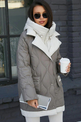 Зимний оверсайз пуховик