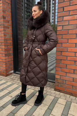 Зимний пуховик женский 2025 приталенный