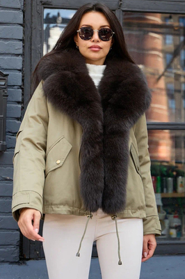 Пуховик Vivilona зеленого цвета