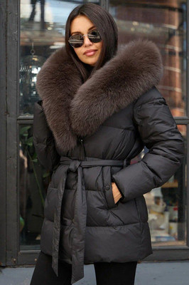 Короткий пуховик Vivilona черный